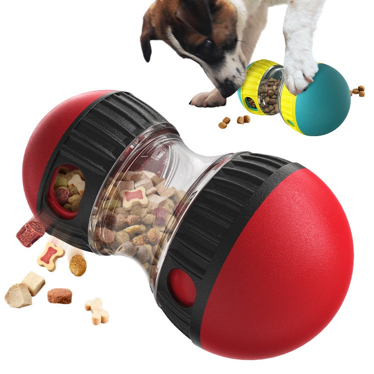 Food Dispensing Dog Toy: Tumbler Puzzle Ball for slow feeding and intelligence