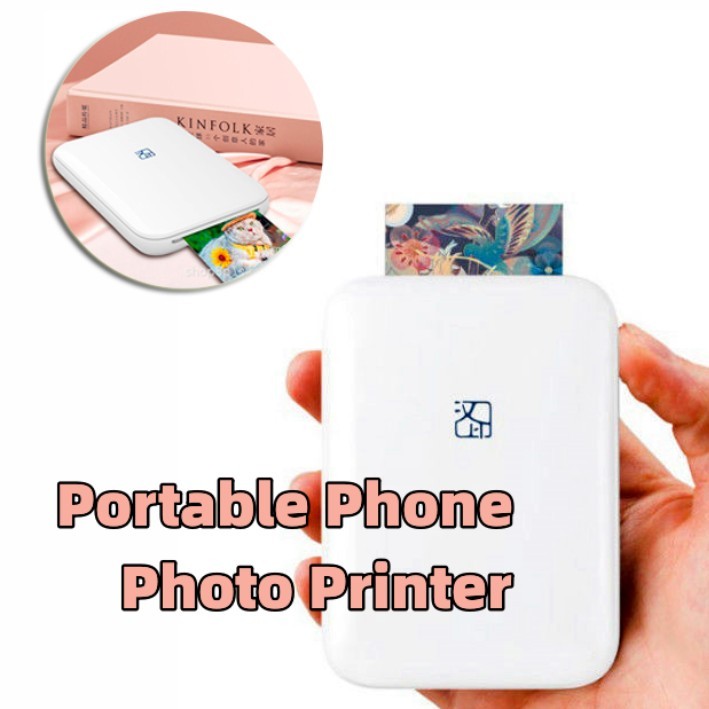 Color Photo Printer Portable Full Color Wireless Photo Printer USB Bluetooth Thermal Sublimation Printer