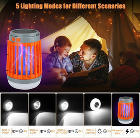 Solar USB Mosquito Killer Light Electronic Fly Bug Insect Zapper Trap Pest Lamp