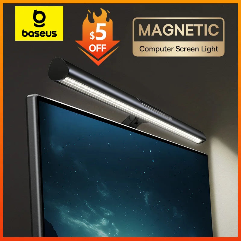 【New Sale】Baseus Magnetic Computer Screen Light Desk Lamp Laptop