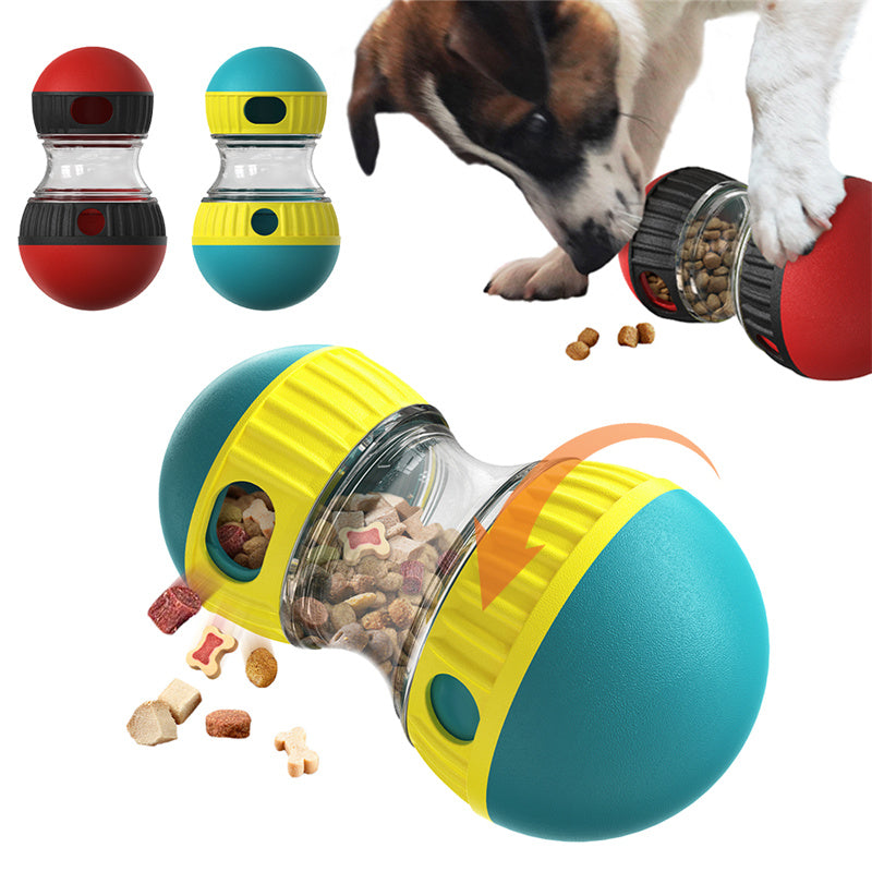 Food Dispensing Dog Toy: Tumbler Puzzle Ball for slow feeding and intelligence