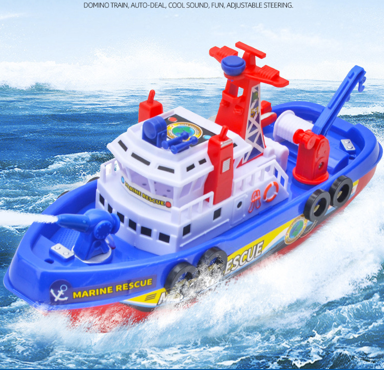 Electric Marine Fire Boat 3-6 Years Old Boy Simulation Speedboat Model